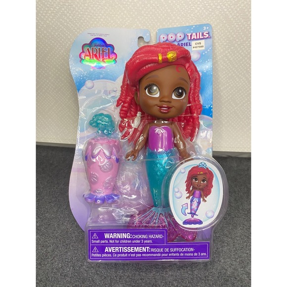 Disney Junior Ariel Pop Tails Doll with Accessory CVS‎ Exclusive NWT - Picture 1 of 3